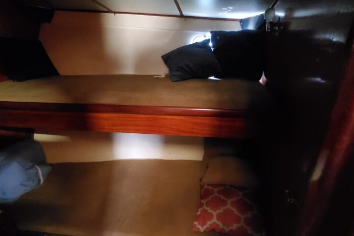 a person sitting on a table