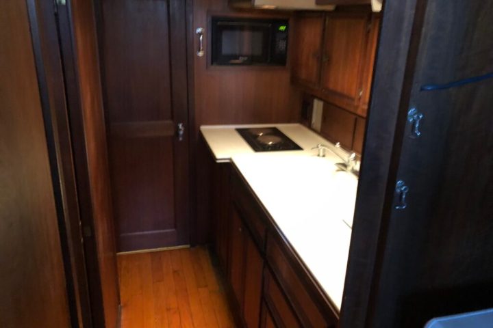 a stainless steel refrigerator in a kitchen