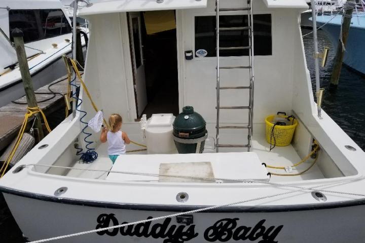 a boat sitting on top of a table