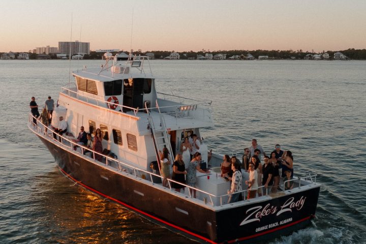 a small boat in a body of water