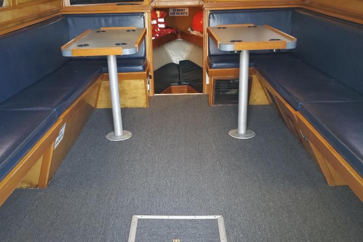 a room filled with furniture and a tv