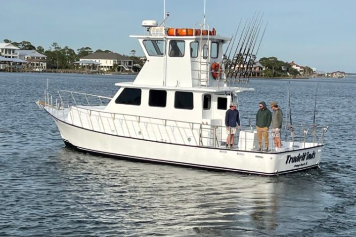 a small boat in a large body of water