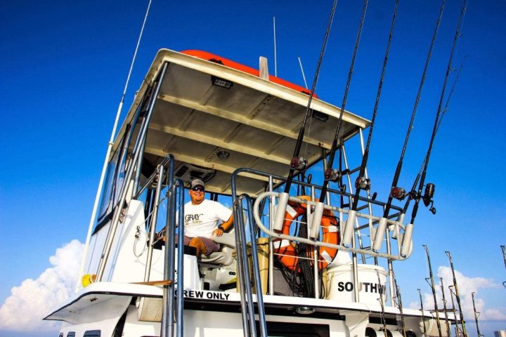 a large ship in the water