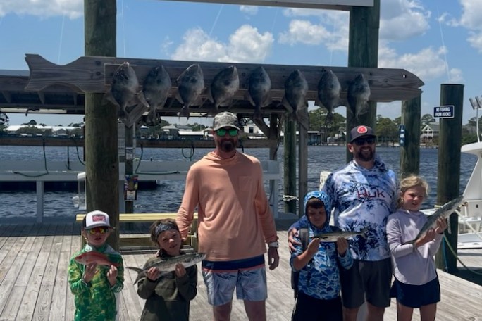 a group of people standing next to a sign