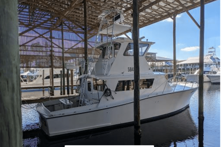 a boat sitting on top of a building