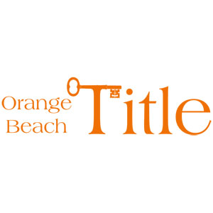 Orange Beach Title logo with a key graphic in orange.